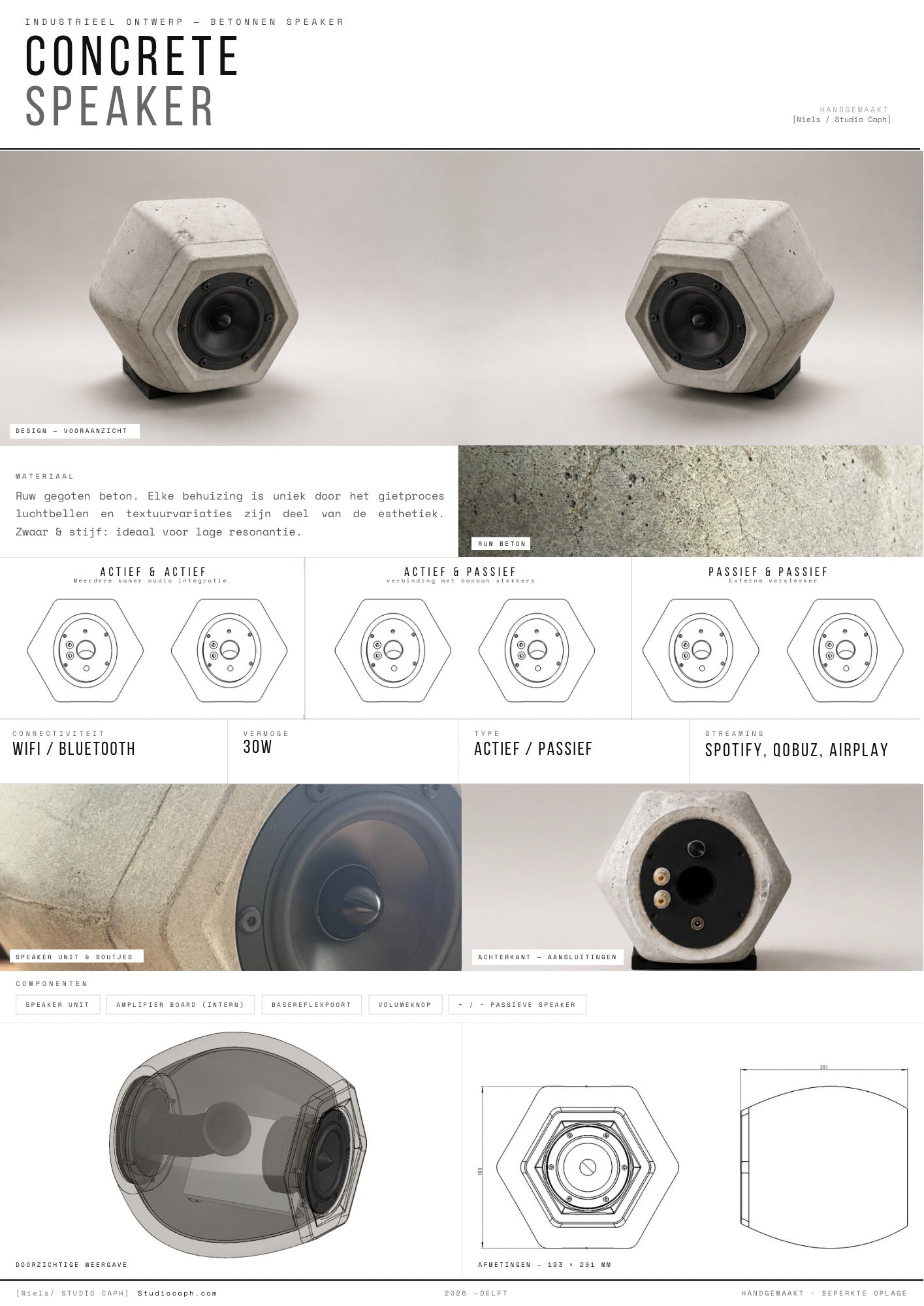Concrete speaker